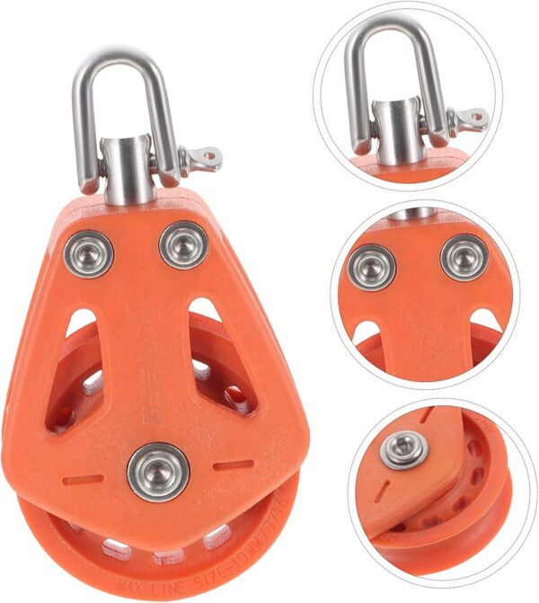BESPORTBLE 5 Uds Elevación De Polea De Vela Polea De Velero Polipasto Bloque De Polea De Velero Broches De Plástico Herramienta Rotativa Tambor De Plástico Accesorios De Polea De Velero - Image 8