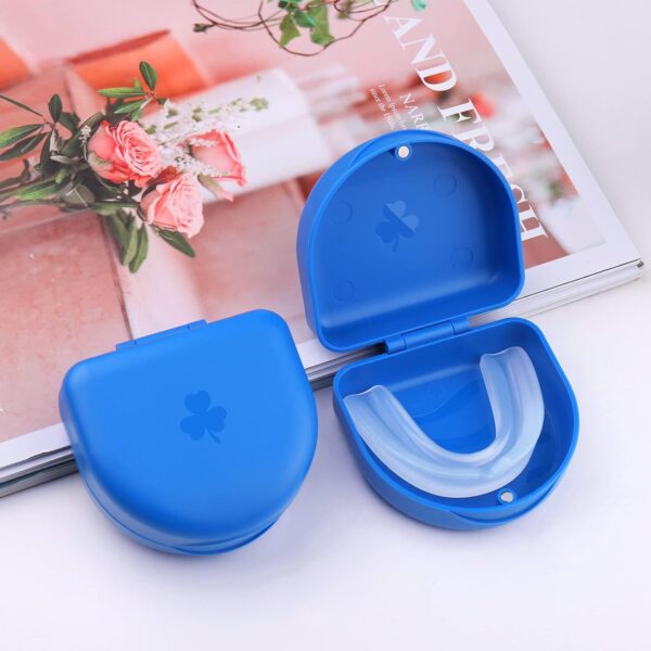 Caja de frenos, caja de frenos, caja de frenos, caja de férulas, para guardar aparatos ortopédicos o dentaduras postizas, 1 caja KFO (azul). - Image 4