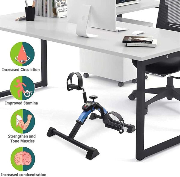 LUNEZY Entrenador De Mediana Edad Y Ancianos, Bicicletas Estáticas para Uso Doméstico Bicicleta De Fitness Multifunción Extraíble Smart Count Table Knob Regulador De Resistencia Dispositi - Image 6