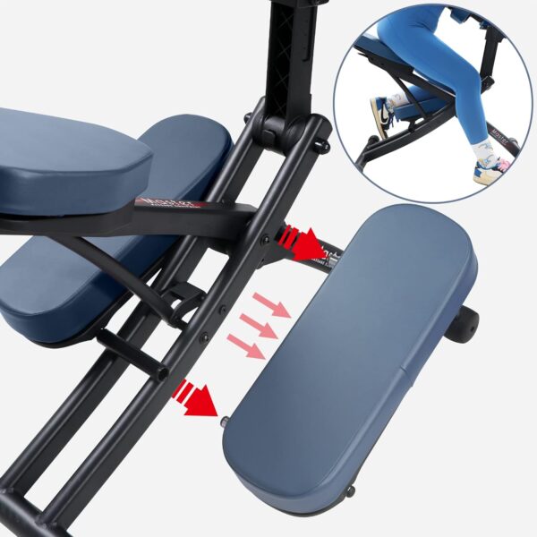 Master Massage Silla de Masaje Plegable Profesional, de Aluminio, Ajustable, Ligera, con cojín Musical, Funda de Transporte Bluetooth, Azul, Talla única - Image 7