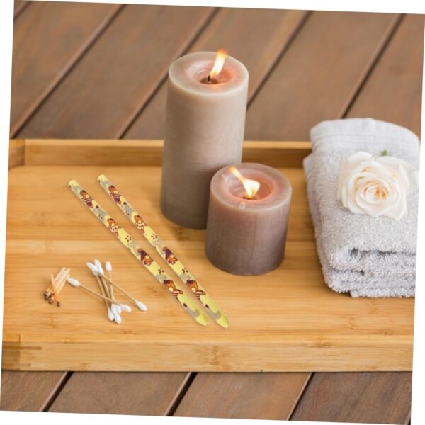 Healeved 10 Piezas Velas de aromaterapia para los oídos lavender essential oil scented candles vela cónica vela para limpiar oídos velas cónicas vela natural aceite esencial de lavanda - Image 7