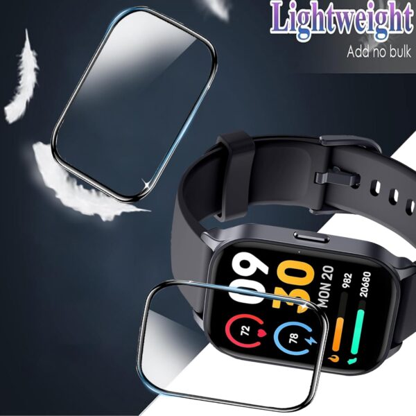 Blueshaweu Protector de pantalla compatible con reloj inteligente TOZO S4 AcuFit One de 1,78 pulgadas, HD, transparente, flexible, protector de pantalla de TPU [3 unidades] para reloj inteligente TOZO - Image 8