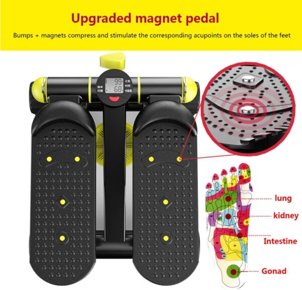 ZXLLAFT Fitness Stepper, Aerobic Trainer Twist Stair Stepper, Portable Quiet Climber Stepper para Principiantes y Profesionales - Image 2