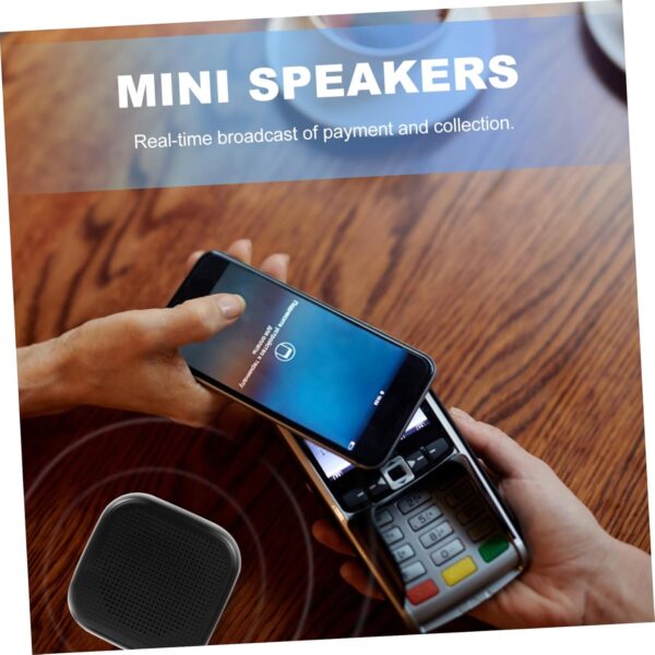 Hemobllo 1 Caja Altavoces Portable Speaker fones telefonillo Inteligente Caja de Sonido inalámbrica Altavoz inalámbrico Mini Altavoz de Escritorio Mini Altavoz de música el plastico Black - Image 9
