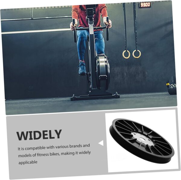 Yardwe Accesorios Para Bicicletas Estáticas Polea De Correa De Bicicleta Estática Rueda De Cinturón De Ciclismo Dinámico Disco De Cinturón De Bicicleta Estática Rueda Motriz Abs - Image 6
