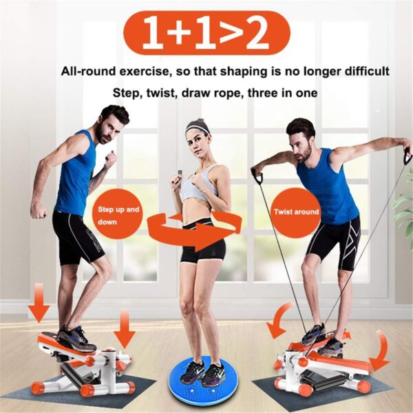 JHKGY Escalera De Cardio,con Bandas De Resistencia Silent Home Ejercicio Fitness Montañismo Multifunción Stepper,Escalera De Entrenamiento De Cardio Profesional - Image 2