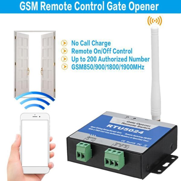 Abridor de Puerta gsm RTU5024 4G SMS Alarma Inteligente Reconocimiento de ID Inteligente Controlador Remoto WiFi Control Remoto gsm Abridor de Puerta - Image 6