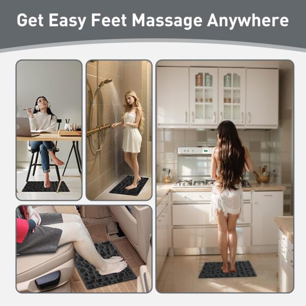 iLivin Masajeadores de Pies, Alfombrilla Masajeadora de Pies, Foot Massager Mat, Mejora la Circulación Sanguínea, Alfombra Antifatiga para Cocina, Baño y Trabajo, Reflexología Podal, 30 x 50 cm - Image 6