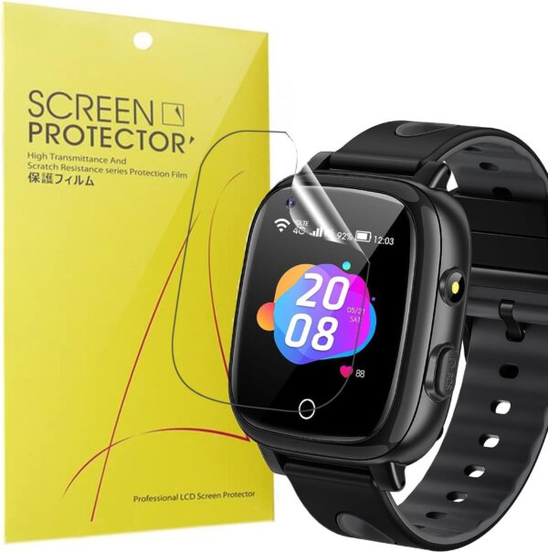 Blueshaweu Protector de pantalla compatible con reloj inteligente ADUOGENG para niños, HD, transparente, flexible, protector de pantalla de TPU [6 unidades] para reloj inteligente ADUOGENG T5 Pro