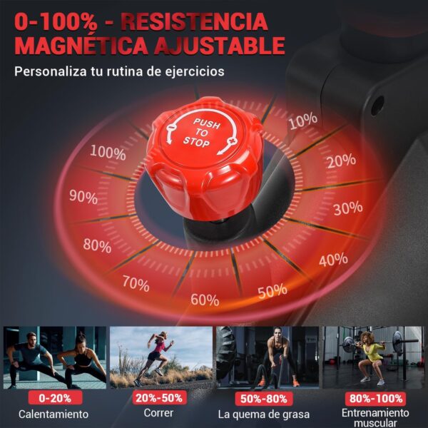Bicicleta Estatica, Bici Estatica Profesional DMASUN con Portavasos, Ejercicio Silencioso Seguro, Cómodo Cojín Del Asiento, Capacidad 160 kg (Funda Sillin Bicicleta Estatica Incluida) - Image 3