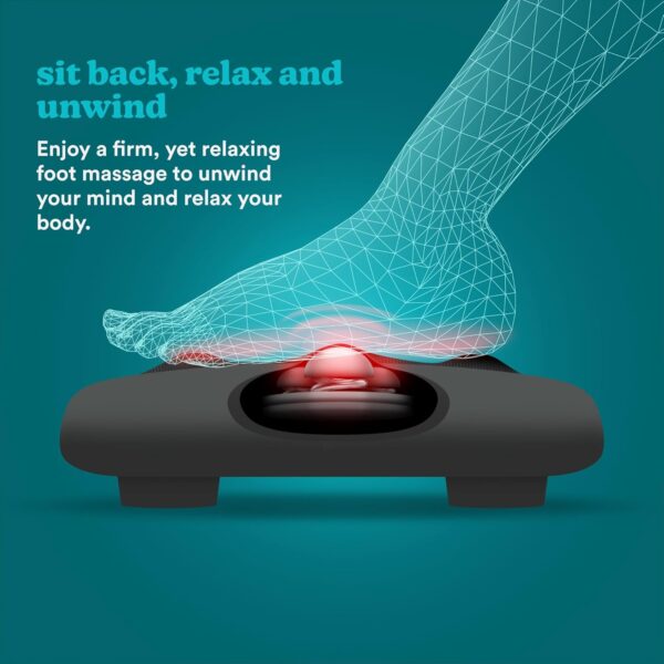 HoMedics Dual Masajeador Eléctrico para Pies – Masaje Plantar Profundo Shiatsu con 12 Cabezales Giratorios, Descontractura los Músculos - Portátil y Compacto - Image 5
