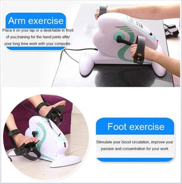 Dbtxwd Bicicleta De Ejercicio Eléctrica Motorizada De Fitness/Ejercitador De Pedal, Ejercitador De Pedal Eléctrico para Ejercicio De Brazos/Piernas Entrenador De Ciclismo - Image 4