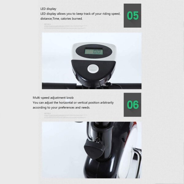ZXLLAFT Bicicleta de Fitness Deportiva, Entrenador de Bicicleta, Bicicleta Estática, Bicicleta de Fitness con Computadora de Entrenamiento para Entrenamiento de Oficina en Casa - Image 7