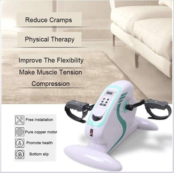 Dbtxwd Bicicleta De Ejercicio Eléctrica Motorizada De Fitness/Ejercitador De Pedal, Ejercitador De Pedal Eléctrico para Ejercicio De Brazos/Piernas Entrenador De Ciclismo - Image 6