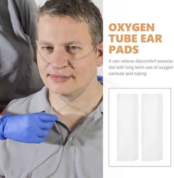 Healvian Oxígeno Nasal Cubre Los Protectores de Tubos de Oxígeno 2 Piezas de Oxígeno Cojines para Los Oídos para Los Usuarios de Oxígeno para Llenar Las Orejas de La - Image 8