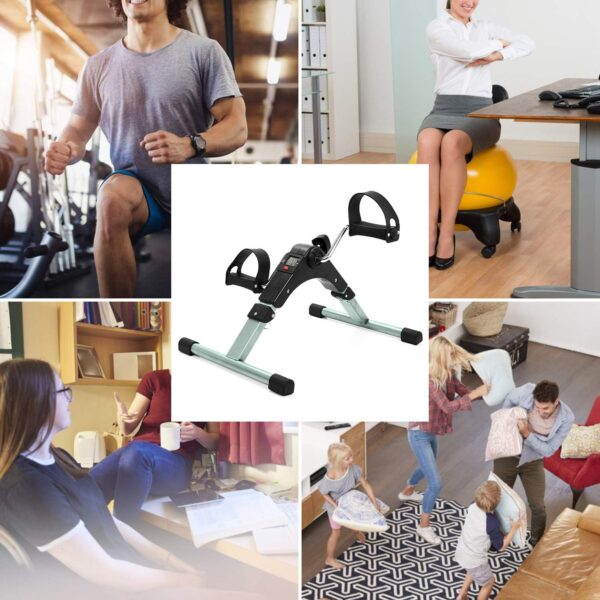ZXLLAFT Portátil Stepper, Treadmill Cardio Steppers Máquina de piernas Equipo de Fitness Gimnasio en casa Ejercicio Mini Bicicleta giratoria con Pantalla LCD - Image 2