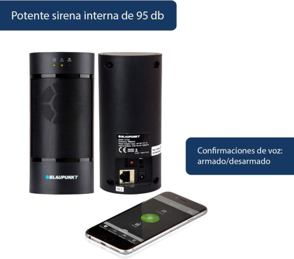Blaupunkt Q3000 Kit de Alarma inalámbrica IP para casa, local, oficina. Sistema inteligente de seguridad sin cuotas. Antirrobos y okupas. Incluye panel de control, sensor para puertas y ventanas DC-S4, detector PIR de movimiento IR-S4. Recibe alertas en tu móvil. Funciones de domótica configurables. Fácil de instalar DIY - Image 7