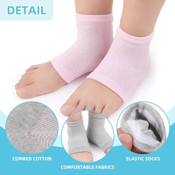 4 Pares De Calcetines De Compresión, Calcetines Transpirables, Calcetines Suaves Y Ligeros, Calcetines Elásticos Con Punta Abierta, Calcetines Para El Cuidado De Los Pies, Calcetines Deportivos - Image 3