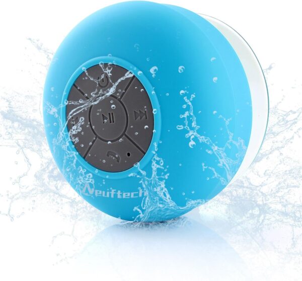 Neuftech Altavoz Bluetooth 5.2 Impermeable Sonido estéreo para iPhone 14 Plus/Pro/Pro MAX/SE /13/12 /11/ XR Samsung Galaxy Z Flip5 /Galaxy S23-Azul