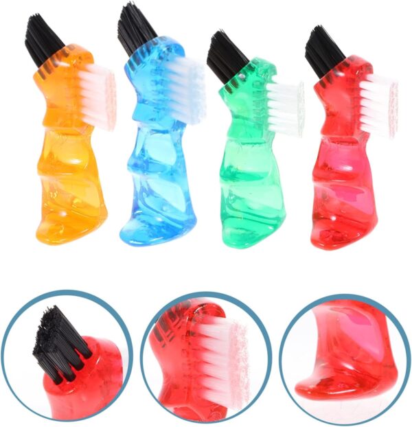 HAPINARY 8 Piezas Cepillo De Micro Prácticos Cepillos De Limpieza Cepillo Para Dentaduras Postizas Pinceles Para Pintar En Miniatura Dual Head Doble Lado El Plastico - Image 6