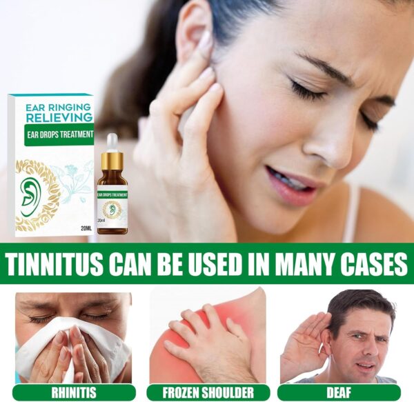 Ear Soothing Drops Calmante Del Oído, Gotas Para El Oído, Gotas Para El Oído Que Alivian La Obstrucción Del Oído Interno, Acúfenos, Molestias Del Oído - Image 3