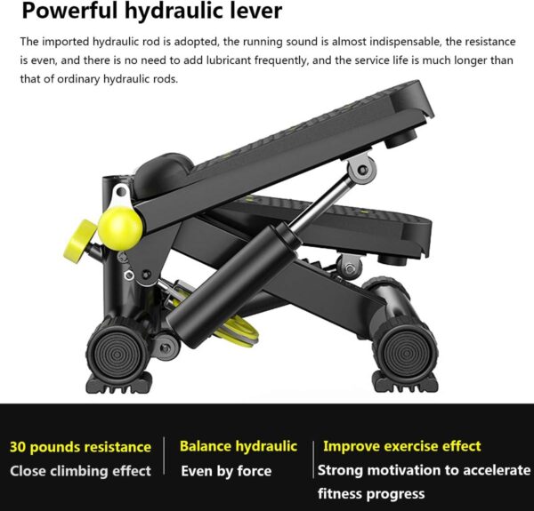 ZXLLAFT Fitness Stepper, Aerobic Trainer Twist Stair Stepper, Portable Quiet Climber Stepper para Principiantes y Profesionales - Image 3