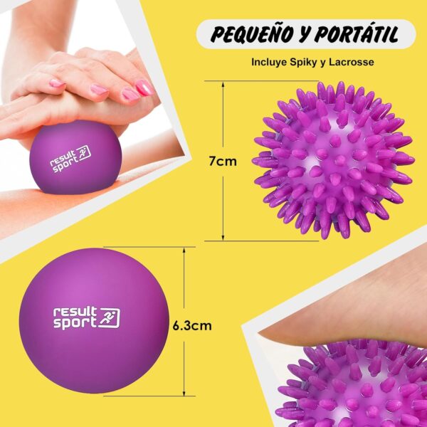 ResultSport Juego de bolas de masaje, recuperación de fascitis plantar, masaje de punto de activación, alivio miofásico de tejido profundo - Image 2