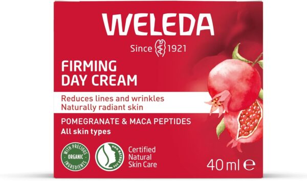 Weleda - Crema de Día Reafirmante de Granada, Reduce Líneas de Expresión y Arrugas, Reafirma, Ilumina y Protege de la Luz Azul, con Aceite de Granada y Péptidos de Maca, Tratamiento Natural - 40 ml - Image 2