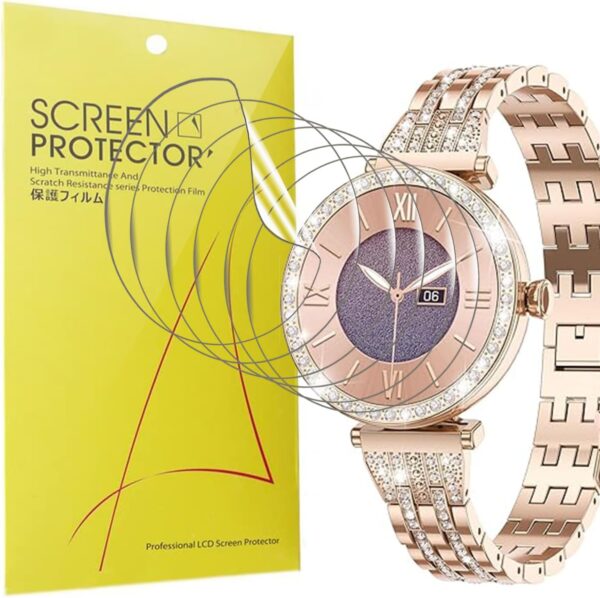 Blueshaweu Protector de pantalla compatible con reloj inteligente LIGE mujer 1,19 pulgadas SML16, HD transparente flexible TPU Protector de pantalla [6 unidades] para reloj inteligente