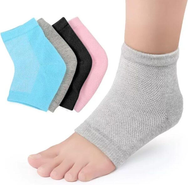 4 Pares De Calcetines De Compresión, Calcetines Transpirables, Calcetines Suaves Y Ligeros, Calcetines Elásticos Con Punta Abierta, Calcetines Para El Cuidado De Los Pies, Calcetines Deportivos