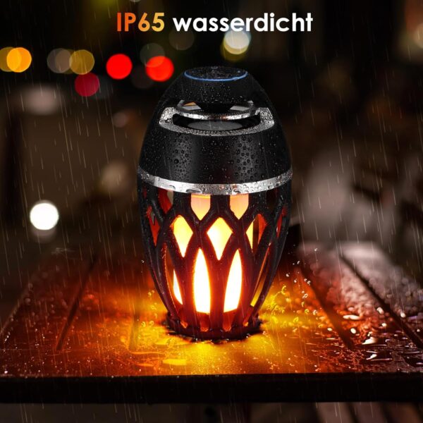 Altavoz Bluetooth con luz de llama LED, altavoz inalámbrico impermeable, Bluetooth 5.0, inalámbrico, portátil, audio HD, altavoz Bluetooth, luz LED, regalos para niñas, jóvenes, mujeres, hombres - Image 3