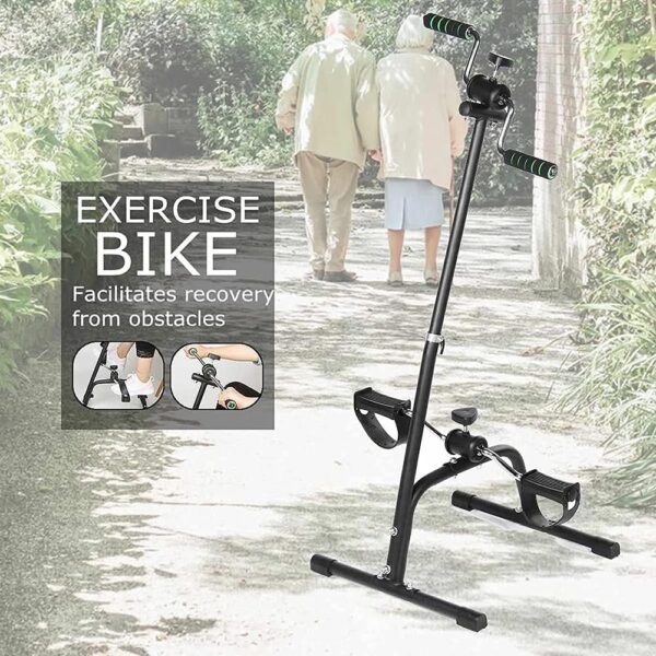 Sywlwxkq Bicicleta estática Ajustable Cuerpo Brazo Pierna Pedal Bicicleta estática Bicicleta de Interior Fitness Máquina de Terapia de Entrenamiento Corporal para Entrenamiento en casa/of - Image 3