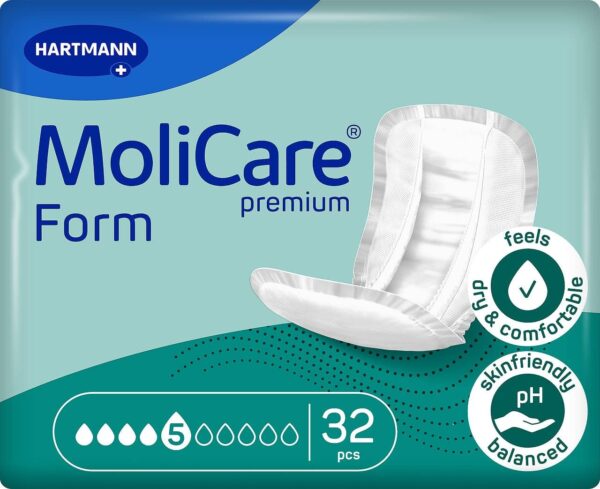 MoliCare Forma premium 5 gotas para incontinencia media: máxima seguridad, protección extra contra fugas y discreción para mujeres y hombres, 32 unidades - Image 4