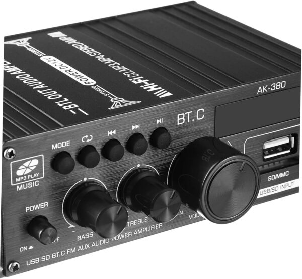 Hemobllo Ak380 Coche 12 Amplificador Receptores Estéreo Amplificador De Audio Amplificador Pa Receptor Estéreo Receptor Estéreo Componentes De Audio Receptores Amplificador - Image 5