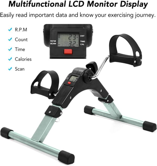 ZXLLAFT Portátil Stepper, Treadmill Cardio Steppers Máquina de piernas Equipo de Fitness Gimnasio en casa Ejercicio Mini Bicicleta giratoria con Pantalla LCD - Image 6
