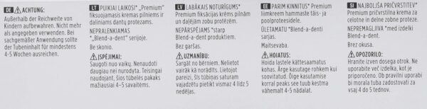 Blend-a-dent Plus Premium Crema adhesiva Duo Kraft, 12 unidades (12 x 40 g) - Image 2
