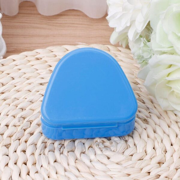 LKOOFHNM Retenedor de ortodoncia para dentadura bucal de baño, caja de almacenamiento para bandeja de almacenamiento, organizador de botellas, contenedor de tanque, dispensador de vidrio hermético de - Image 8