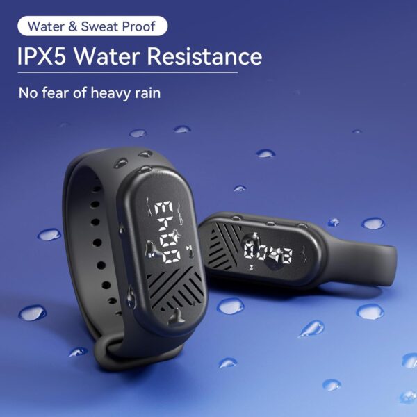 OHLPRO Altavoz Bluetooth portátil, pequeño, con clip, dos opciones de transporte, inalámbrico con sonido de graves HD, IPX5, resistente al agua, ideal para viajes, deportes y exteriores, color negro - Image 4