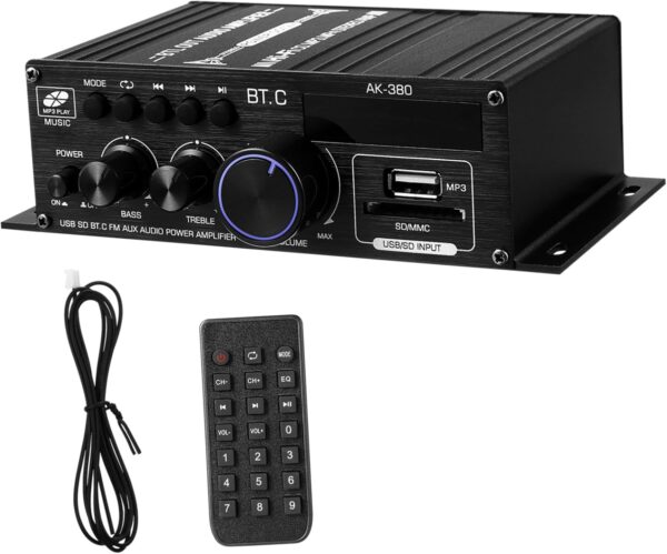 Hemobllo Ak380 Coche 12 Amplificador Receptores Estéreo Amplificador De Audio Amplificador Pa Receptor Estéreo Receptor Estéreo Componentes De Audio Receptores Amplificador