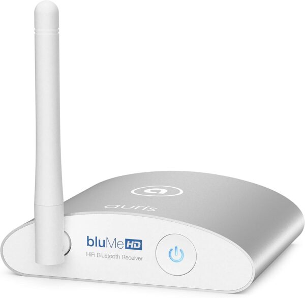 Auris Blume HD Receptor de música Bluetooth 5.0 Hi-Fi Adaptador de Audio inalámbrico con Audiophile DAC y aptX HD para Streaming a Home Stereo, Receptor AV o Amplificador estéreo