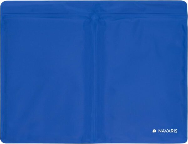 Navaris Bolsa de gel frío y calor - Compresa grande para aplicar en golpes lesiones de espalda hombro rodilla postparto - Reutilizable en microondas