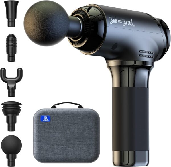 Bob and Brad T2 Pistola de Masaje Muscular, 10mm Amplitud Massage Gun con 4000mAh batería Masajeador de Músculos de Tejido Profundo, Profesional y Carga USB C para Relajación de Masaje Muscular