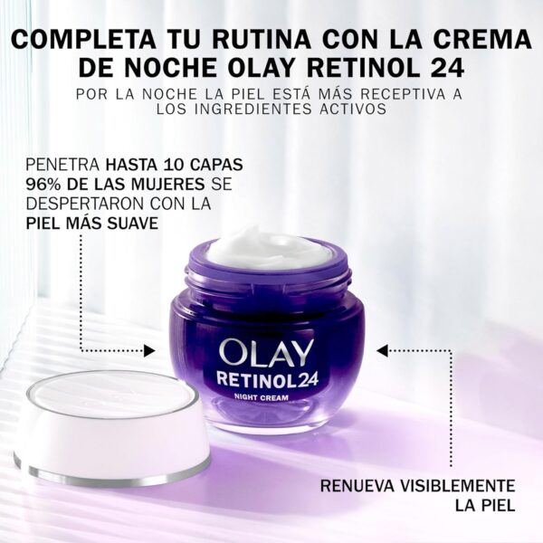 Olay Regenerist Retinol24 50ML Y Refill/Recambio 50ML. Crema De Noche. Efecto Antiarrugas Con Hidratación 24h. Piel Más Suave Y Radiante - Image 11