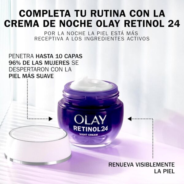 Olay Regenerist Retinol24 50ML Y Refill/Recambio 50ML. Crema De Noche. Efecto Antiarrugas Con Hidratación 24h. Piel Más Suave Y Radiante - Image 7