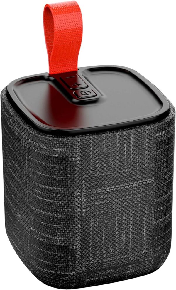 APM - Altavoz Bluetooth portátil, Mini Altavoz inalámbrico Formato Compacto, Altavoz de diseño Moderno, hasta 8 Horas de autonomía, Resistente a Las proyecciones de Agua IPX4, Negro, 571078 - Image 3