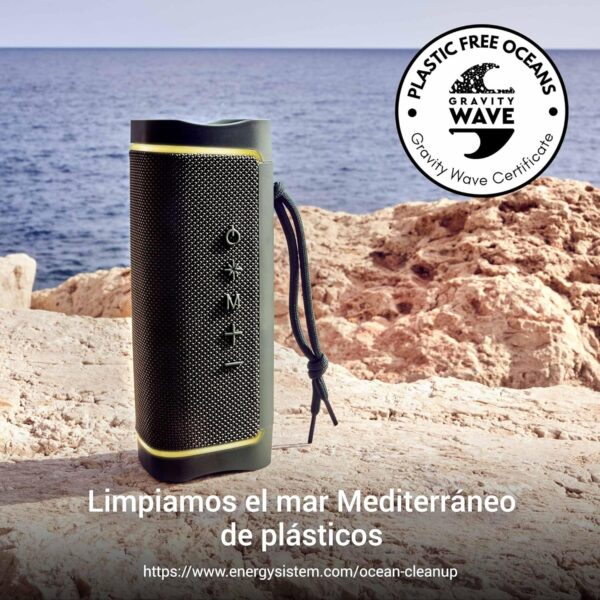 Energy Sistem Yume Eco Altavoz Bluetooth (Plástico 100% Reciclado, 15 W, Resistente al Agua IPX6, TWS, MP3, Micro SD) Verde - Image 7