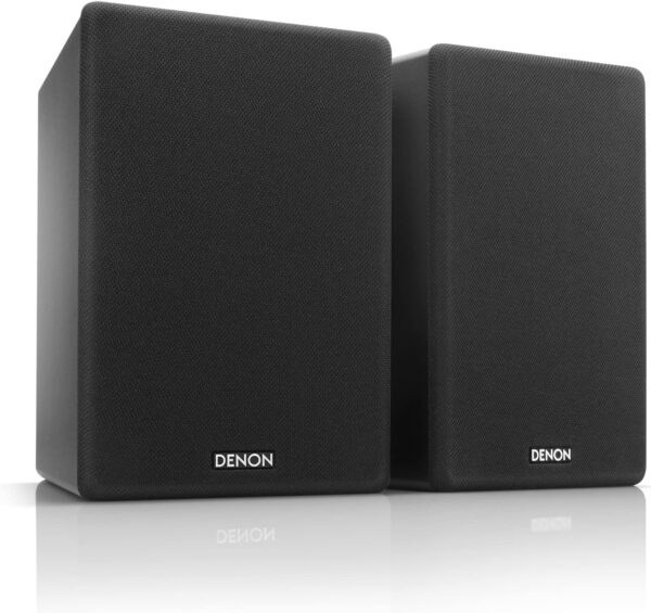 Denon SCN10BKEM - Altavoces de alta fidelidad bidireccionales para sistema de sonido de TV, 2 x 65 W, compatible con receptores y amplificadores, diseño elegante, color negro SCN10BKEM - Image 5