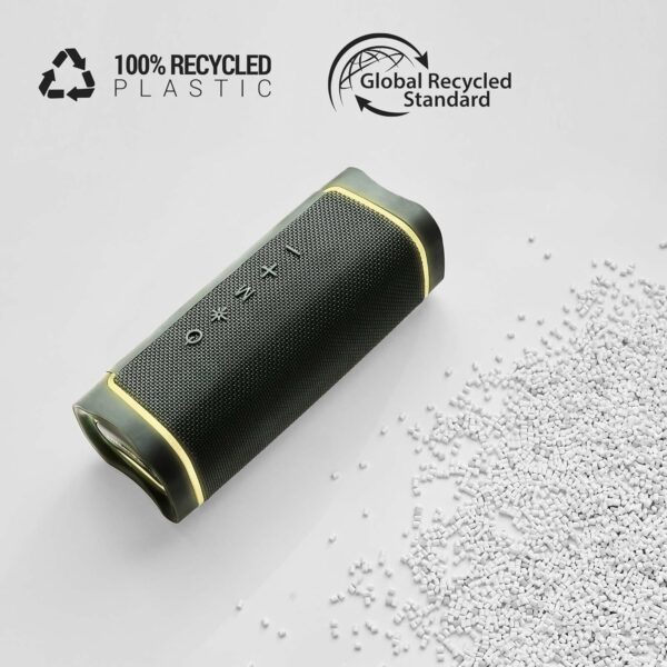 Energy Sistem Yume Eco Altavoz Bluetooth (Plástico 100% Reciclado, 15 W, Resistente al Agua IPX6, TWS, MP3, Micro SD) Verde - Image 2