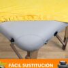 ZEN – Funda camilla masaje ajustable y reposacabezas - Sabana camilla masaje de felpa suave para cosmética, fisioterapia y tratamiento - Sabanas camilla masaje lavables a 60° Terracota - Image 6