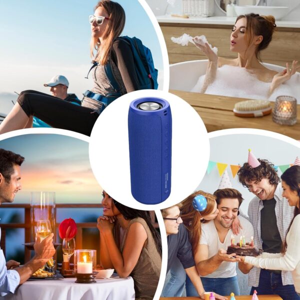Altavoces para exteriores impermeables, inalámbricos, sonido dinámico, altavoz inalámbrico inteligente, altavoz inalámbrico para ducha, altavoz estéreo compacto para exteriores, altavoces inalámbricos - Image 4
